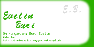 evelin buri business card